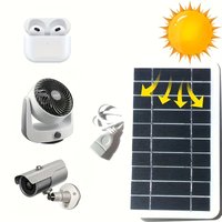 Draagbaar USB Zonnepaneel 5V 2W – Mini Solar Charger voor Smartphone, Powerbank, Camping en Outdoor Gebruik