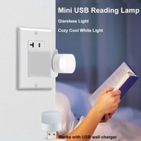 Mini USB Nachtlampje 5-Pack | Warm Wit LED Plug-In Lamp voor Laptop, Powerbank & Slaapkamer