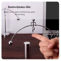 Kinetische Metalen Balans Slinger – Bewegende Bureaudecoratie voor Ontspanning, Focus en Stressvermindering